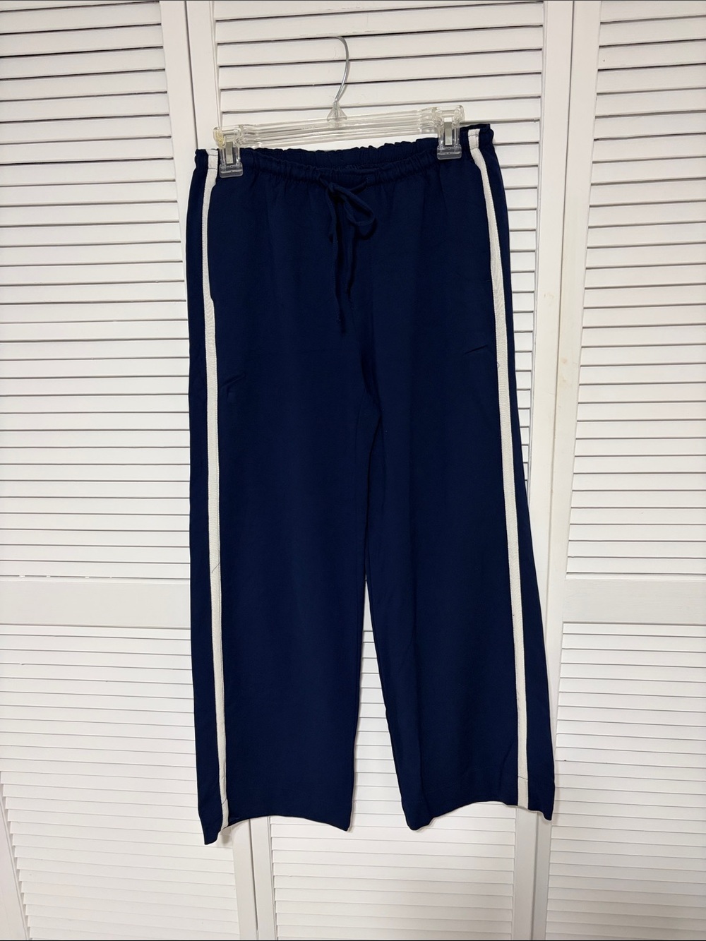 a new day Navy Track Pants with White Side Stripes